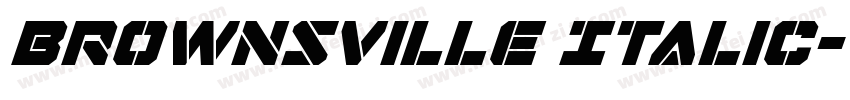 Brownsville Italic字体转换